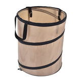 37.8L Collapsible Leaf Trash Can Reinforced Steel Spring Oxford Cloth Collapsible Container Small Size