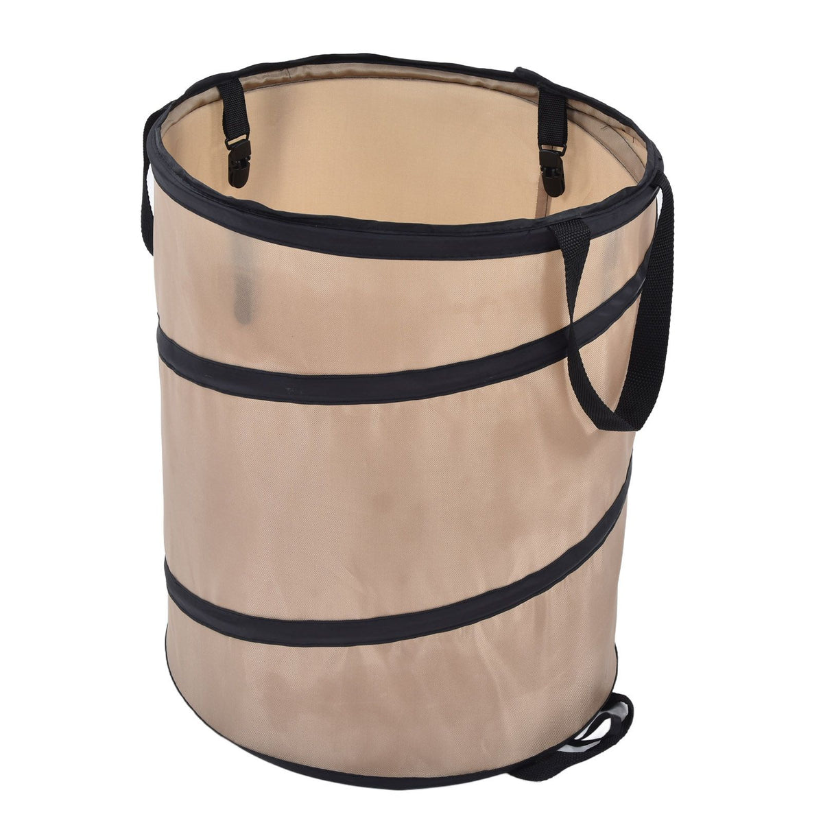 37.8L Collapsible Leaf Trash Can Reinforced Steel Spring Oxford Cloth Collapsible Container Small Size
