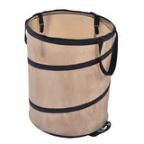 37.8L Collapsible Leaf Trash Can Reinforced Steel Spring Oxford Cloth Collapsible Container Small Size