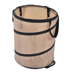 37.8L Collapsible Leaf Trash Can Reinforced Steel Spring Oxford Cloth Collapsible Container Small Size