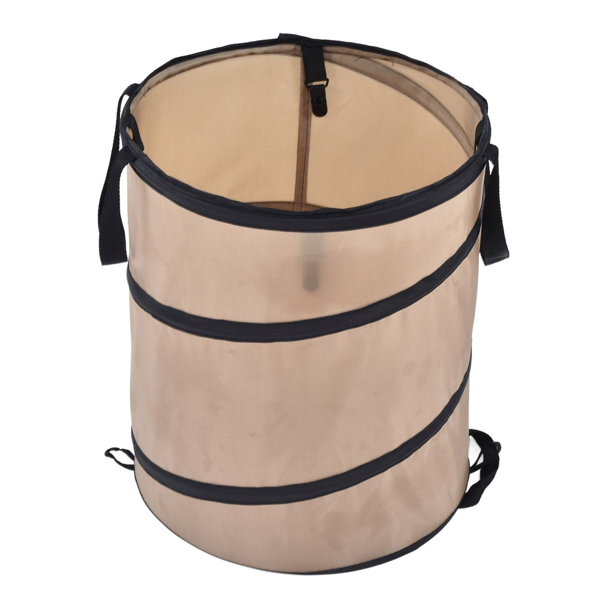 37.8L Collapsible Leaf Trash Can Reinforced Steel Spring Oxford Cloth Collapsible Container Small Size