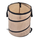 37.8L Collapsible Leaf Trash Can Reinforced Steel Spring Oxford Cloth Collapsible Container Small Size - 45-Degree Angle