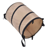 37.8L Collapsible Leaf Trash Can Reinforced Steel Spring Oxford Cloth Collapsible Container Small Size - Close-Up Angle