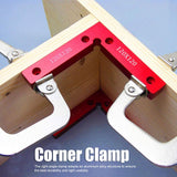 2pcs Right Angle Clamps Aluminum Alloy Material Anodized Clear Scale Red 90 Degree Positioning Tool for Ensuring Balance