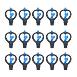 15Pcs Lawn Sprinkler Nozzle G1/2 External Thread 360° Automatic Rotation Mid Range for Lawn Garden Watering IrrigationImpeller Nozzle