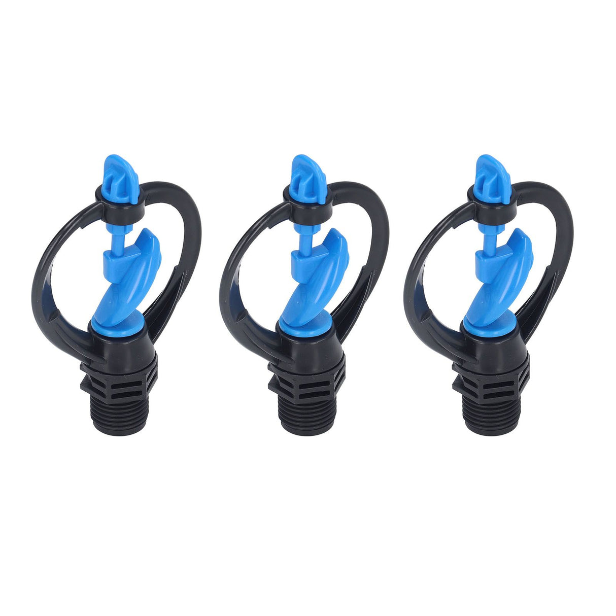 15Pcs Lawn Sprinkler Nozzle G1/2 External Thread 360° Automatic Rotation Mid Range for Lawn Garden Watering IrrigationImpeller Nozzle