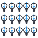 15Pcs Lawn Sprinkler Nozzle G1/2 External Thread 360° Automatic Rotation Mid Range for Lawn Garden Watering IrrigationRound Nozzle