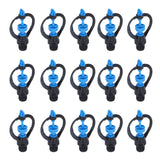 15Pcs Lawn Sprinkler Nozzle G1/2 External Thread 360° Automatic Rotation Mid Range for Lawn Garden Watering IrrigationRound Nozzle