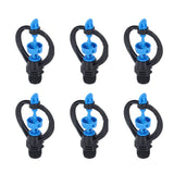 15Pcs Lawn Sprinkler Nozzle G1/2 External Thread 360° Automatic Rotation Mid Range for Lawn Garden Watering IrrigationRound Nozzle - Side View