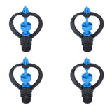 15Pcs Lawn Sprinkler Nozzle G1/2 External Thread 360° Automatic Rotation Mid Range for Lawn Garden Watering IrrigationRound Nozzle - Top-Down View