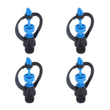 15Pcs Lawn Sprinkler Nozzle G1/2 External Thread 360° Automatic Rotation Mid Range for Lawn Garden Watering IrrigationRound Nozzle - 45-Degree Angle