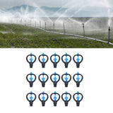 15Pcs Lawn Sprinkler Nozzle G1/2 External Thread 360° Automatic Rotation Mid Range for Lawn Garden Watering IrrigationRound Nozzle