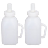 Calf Feeding Bottle 1L Capacity Thick Durable Easy Cleaning Calf Milk Feeder with Detachable Pacifier - Front View
