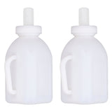 Calf Feeding Bottle 1L Capacity Thick Durable Easy Cleaning Calf Milk Feeder with Detachable Pacifier - Side View