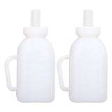 Calf Feeding Bottle 1L Capacity Thick Durable Easy Cleaning Calf Milk Feeder with Detachable Pacifier - Rear View