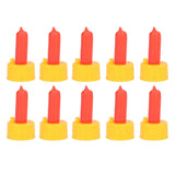 10Pcs Lamb Milk Drink Nipple Sheep Nursing Feeder Nipple for Orphaned Small Animal Feed Red