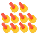 10Pcs Lamb Milk Drink Nipple Sheep Nursing Feeder Nipple for Orphaned Small Animal Feed Red - Front View