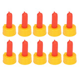 10Pcs Lamb Milk Drink Nipple Sheep Nursing Feeder Nipple for Orphaned Small Animal Feed Red