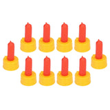 10Pcs Lamb Milk Drink Nipple Sheep Nursing Feeder Nipple for Orphaned Small Animal Feed Red