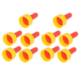 10Pcs Lamb Milk Drink Nipple Sheep Nursing Feeder Nipple for Orphaned Small Animal Feed Red