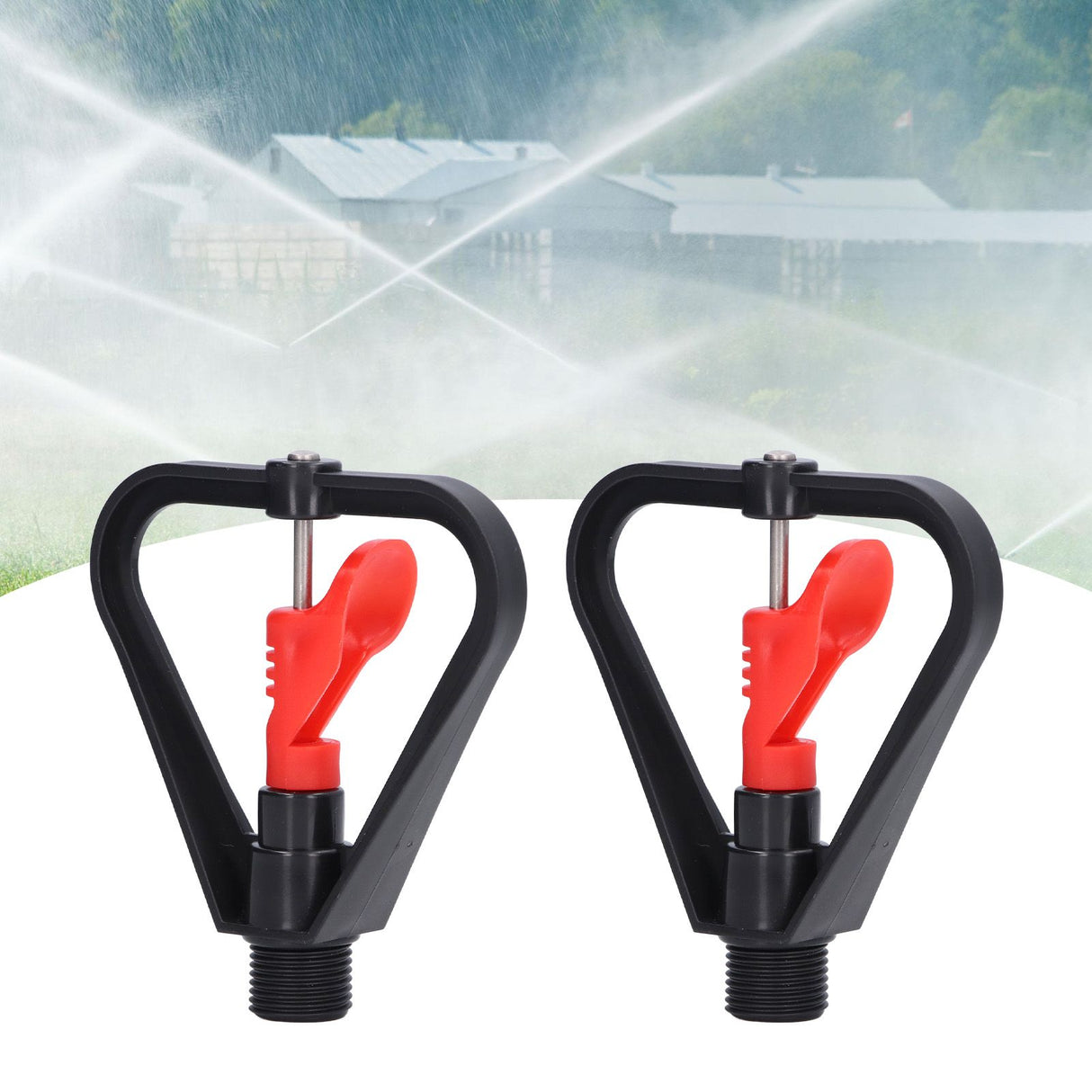 15pcs G1/2in Male Thread Water Sprinkler Rotating Automatic Water Spray Misting Nozzle for Yard Garden Irrigation System