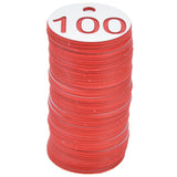 50Pcs Beehive Tag ABS Round Numbered Sign Labels with Hole Livestock Beekeeping SuppliesWhite 51-100