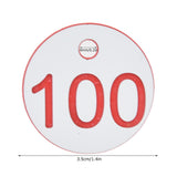 50Pcs Beehive Tag ABS Round Numbered Sign Labels with Hole Livestock Beekeeping SuppliesWhite 51-100