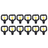 12pcs Rotating Irrigation Sprinkler Plastic Spray Nozzle with G1/2 Male Thread for Garden Yard Lawn