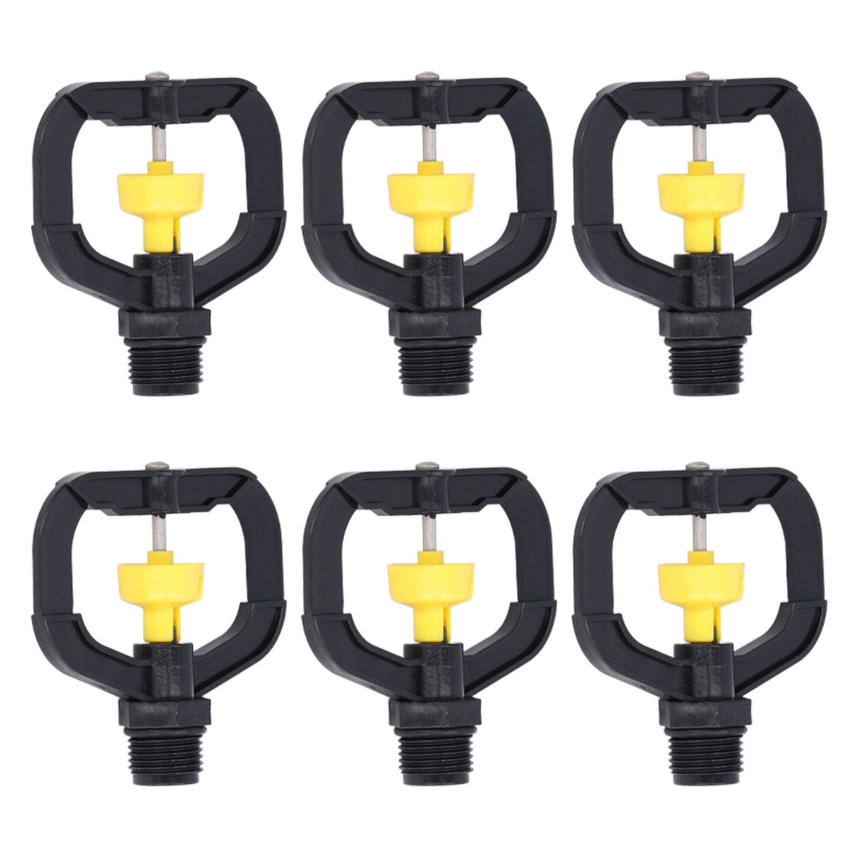 12pcs Rotating Irrigation Sprinkler Plastic Spray Nozzle with G1/2 Male Thread for Garden Yard Lawn