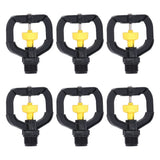 12pcs Rotating Irrigation Sprinkler Plastic Spray Nozzle with G1/2 Male Thread for Garden Yard Lawn
