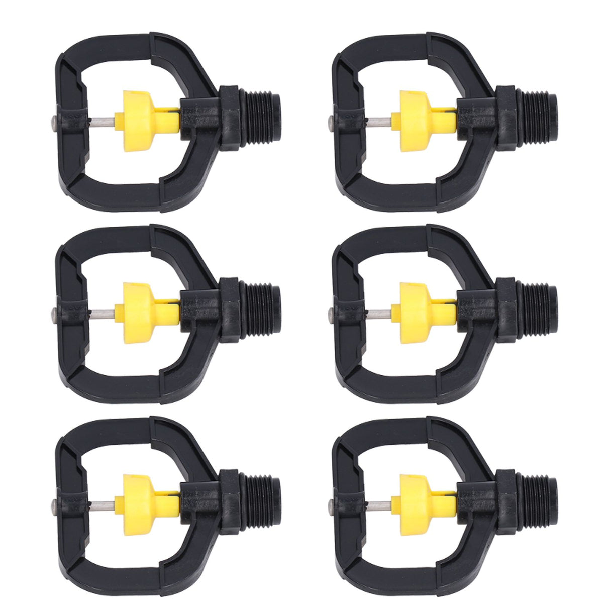 12pcs Rotating Irrigation Sprinkler Plastic Spray Nozzle with G1/2 Male Thread for Garden Yard Lawn