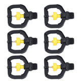 12pcs Rotating Irrigation Sprinkler Plastic Spray Nozzle with G1/2 Male Thread for Garden Yard Lawn - Top-Down View