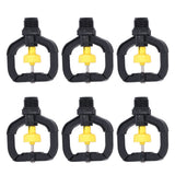 12pcs Rotating Irrigation Sprinkler Plastic Spray Nozzle with G1/2 Male Thread for Garden Yard Lawn - 45-Degree Angle