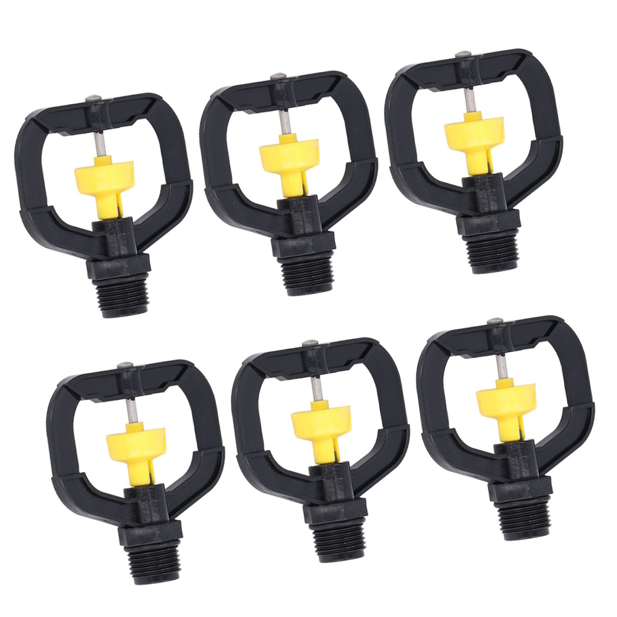 12pcs Rotating Irrigation Sprinkler Plastic Spray Nozzle with G1/2 Male Thread for Garden Yard Lawn