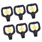 12pcs Rotating Irrigation Sprinkler Plastic Spray Nozzle with G1/2 Male Thread for Garden Yard Lawn