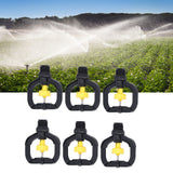 12pcs Rotating Irrigation Sprinkler Plastic Spray Nozzle with G1/2 Male Thread for Garden Yard Lawn