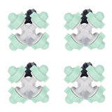 10 Set Cross Misting Spray Nozzle with 4/7mm Joint Micro Irrigation Head for Farmland Garden Sprinklers