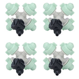 10 Set Cross Misting Spray Nozzle with 4/7mm Joint Micro Irrigation Head for Farmland Garden Sprinklers