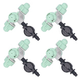 10 Set Cross Misting Spray Nozzle with 4/7mm Joint Micro Irrigation Head for Farmland Garden Sprinklers