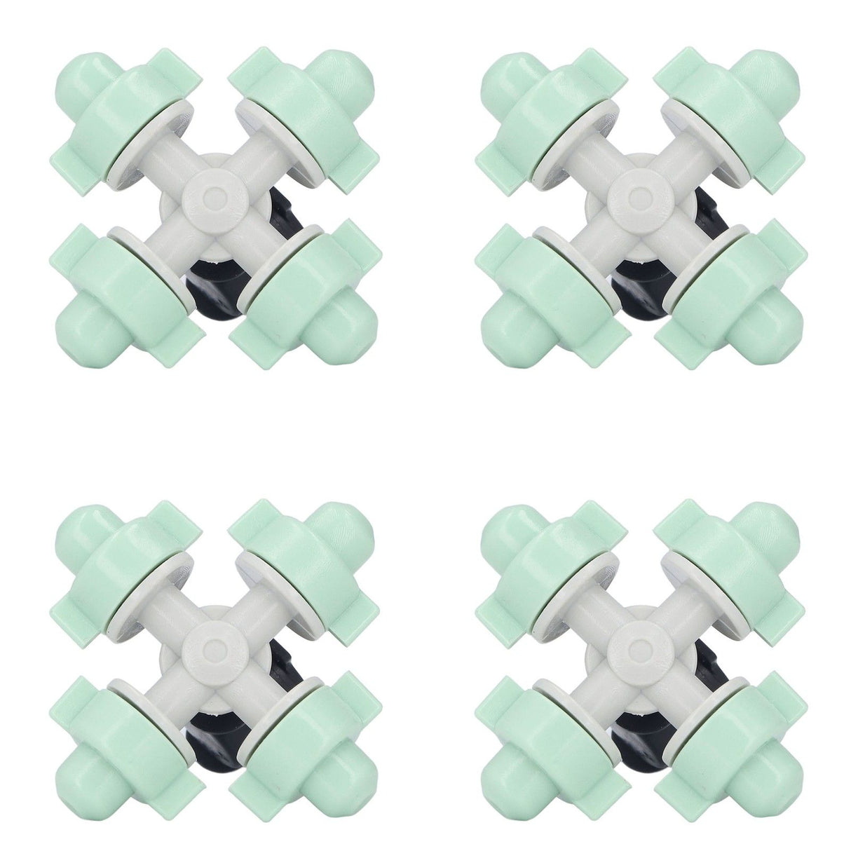 10 Set Cross Misting Spray Nozzle with 4/7mm Joint Micro Irrigation Head for Farmland Garden Sprinklers