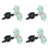 10 Set Cross Misting Spray Nozzle with 4/7mm Joint Micro Irrigation Head for Farmland Garden Sprinklers - Close-Up Angle