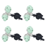 10 Set Cross Misting Spray Nozzle with 4/7mm Joint Micro Irrigation Head for Farmland Garden Sprinklers