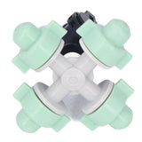10 Set Cross Misting Spray Nozzle with 4/7mm Joint Micro Irrigation Head for Farmland Garden Sprinklers