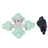 10 Set Cross Misting Spray Nozzle with 4/7mm Joint Micro Irrigation Head for Farmland Garden Sprinklers - Extra Image
