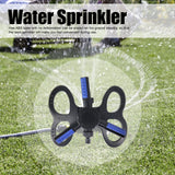 Lawn Sprinkler 360° Automatic Rotation Trifurcate Type with Quick Coupling for Garden Watering Irrigation System