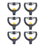 6pcs Irrigation Sprinkler Nozzle G3/4 Male Thread Plastic Black for Agricultural Base Greenhouse