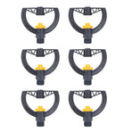 6pcs Irrigation Sprinkler Nozzle G3/4 Male Thread Plastic Black for Agricultural Base Greenhouse