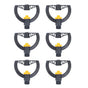6pcs Irrigation Sprinkler Nozzle G3/4 Male Thread Plastic Black for Agricultural Base Greenhouse