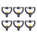 6pcs Irrigation Sprinkler Nozzle G3/4 Male Thread Plastic Black for Agricultural Base Greenhouse