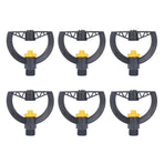 6pcs Irrigation Sprinkler Nozzle G3/4 Male Thread Plastic Black for Agricultural Base Greenhouse